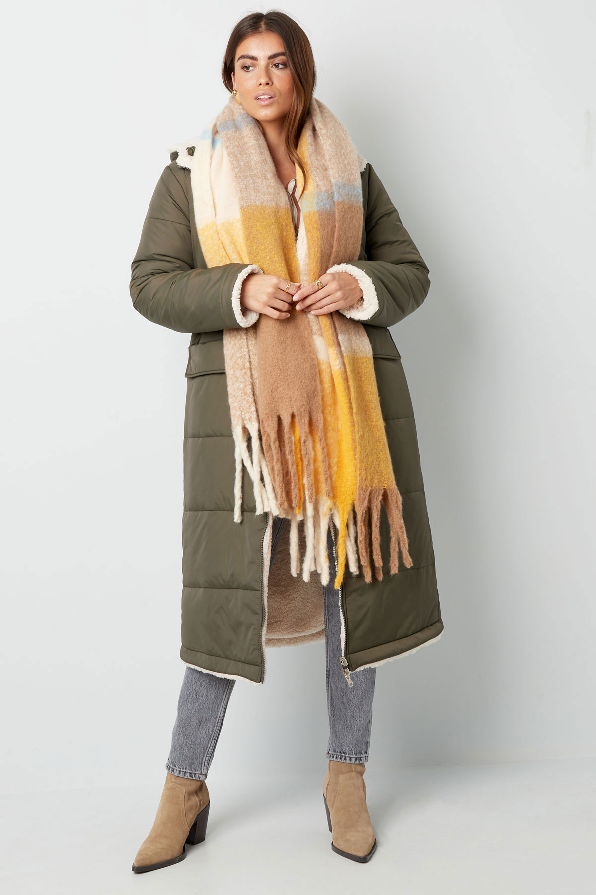 Nylon long coat - Brown - M h5 Picture2